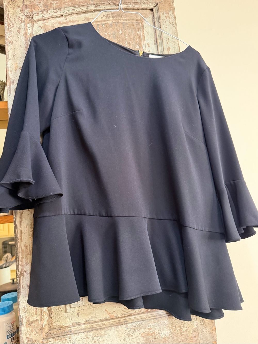 Sail to Sable Black Top with Gold Logo Label